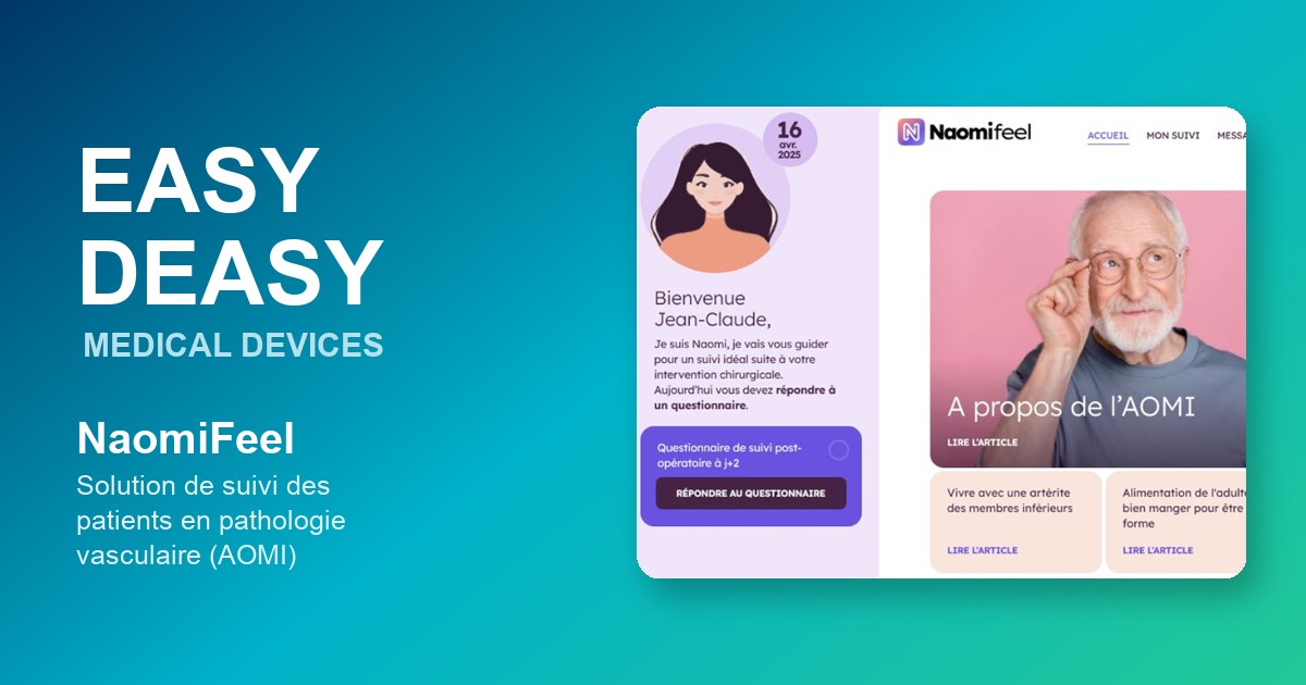 NaomiFeel, dispositif médical de classe I marqué CE, est disponible